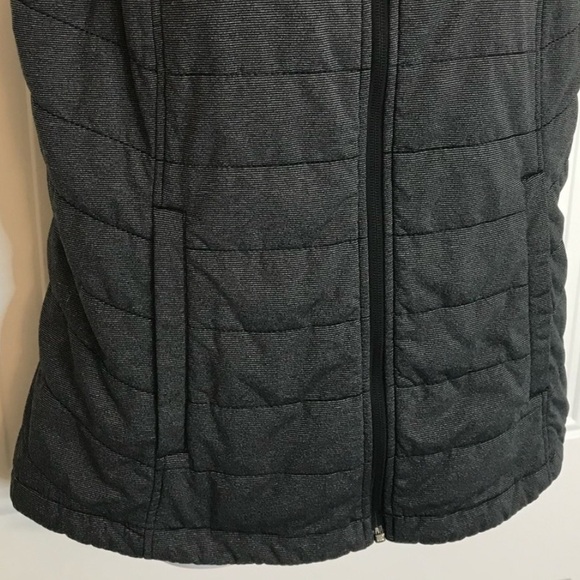 Columbia Women's M Charcoal Gray Zip Up Quilted Puffer Vest with pockets in EUC - Picture 12 of 16